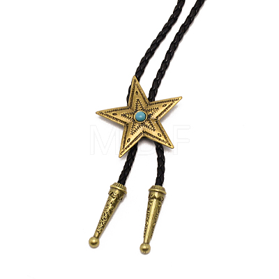 Star Lariat Necklace for Men Women NJEW-WH0011-05AB-1