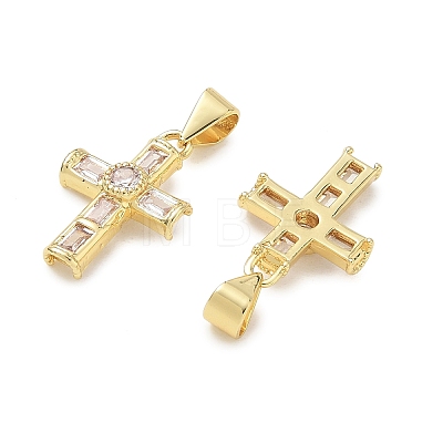 Brass Pave Cubic Zirconia Pendants CU-CBAD360-05G-01-1