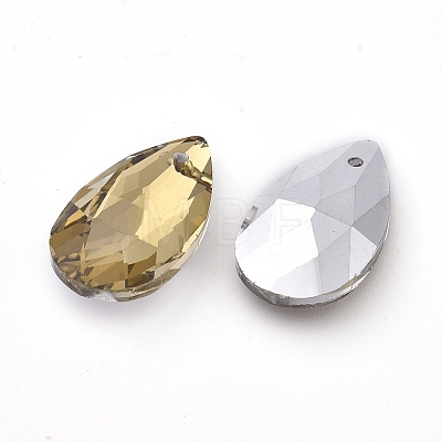 Faceted Glass Pendants X-GLAA-F069-L-B10-1