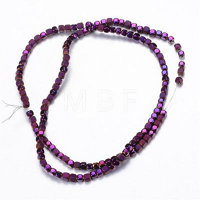 Electroplate Non-magnetic Synthetic Hematite Bead Strands G-Q467-11B-1