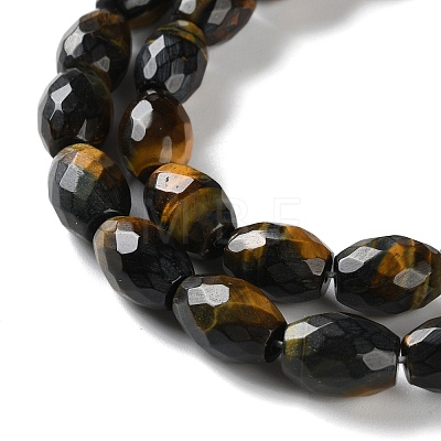 Dyed Natural Tiger Eye Beads Strands G-C135-J04-01-1