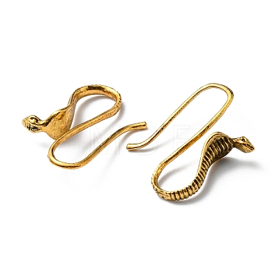 Alloy Snake Dangle Earrings EJEW-M219-01AG-1