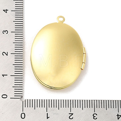 Rack Plating Brass Locket Pendants KK-K277-03G-1