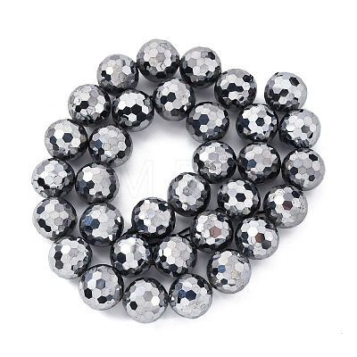 Synthetic Terahertz Stone Beads Strands G-P571-G01-01-1
