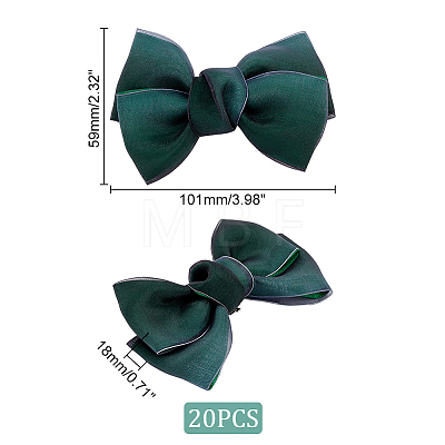Polyester Bowknot Shoe Decorations AJEW-WH0323-25B-1
