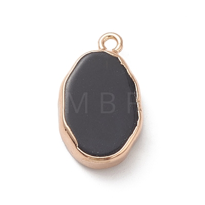 Natural Obsidian Pendants X-G-K333-01I-02-1