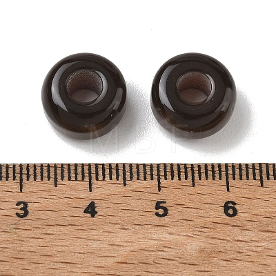 Opaque Resin European Beads RESI-F073-17B-1