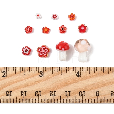156Pcs 11 Styles Handmade Millefiori Glass Bead Strands LAMP-FS0001-29-1