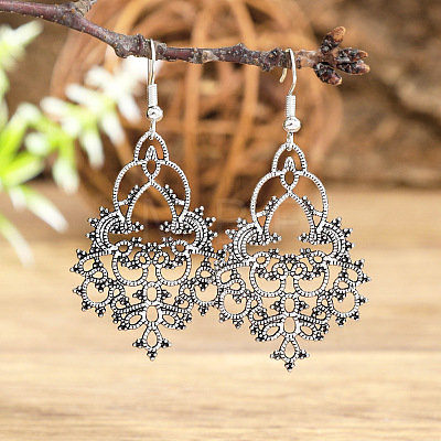 Zinc Alloy Dangle Earrings FS-WG945BB-14-1
