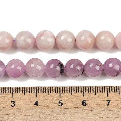 Natural Kunzite Beads Strands G-L478-11-8mm-01-1