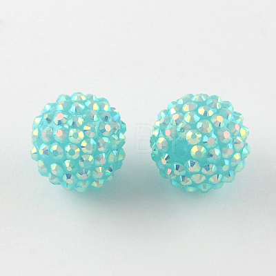 AB-Color Resin Rhinestone Beads RESI-S315-20x22-14-1