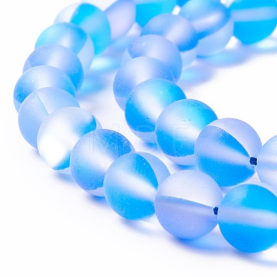 Synthetic Moonstone Beads Strands G-E573-01B-19-1