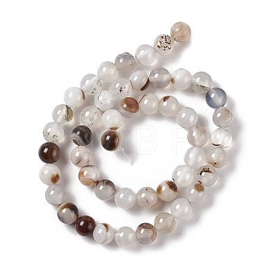Natural Agate Beads Strands X-G-C011-01B-1