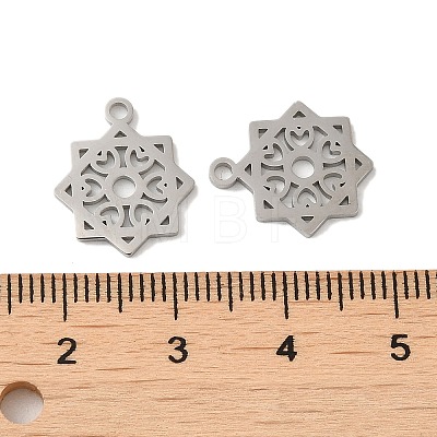 304 Stainless Steel Charms STAS-J042-03P-1