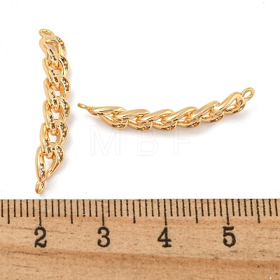 Brass Micro Pave Clear Cubic Zirconia Pendants KK-N254-116G-1