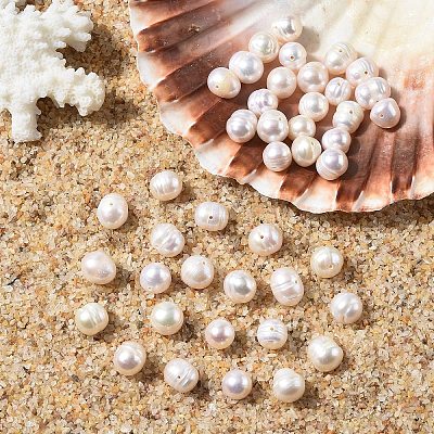 10Pcs Natural Cultured Freshwater Pearl Beads PEAR-YW0001-24-1