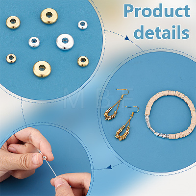   80Pcs 8 Styles Brass Beads KK-PH0006-74-1