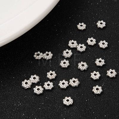 Alloy Beads Daisy Spacer Beads LF1249Y-01S-RS-1