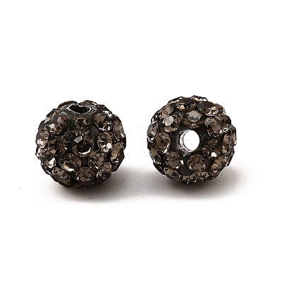 Polymer Clay Rhinestone Beads RB-H284-8MM-215-1