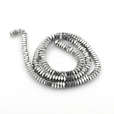 Electroplate Non-magnetic Synthetic Hematite Beads Strands X-G-O009-A01-1