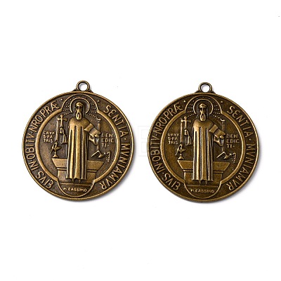 Tibetan Style Alloy Big Pendants X-TIBEP-A17171-AB-FF-1