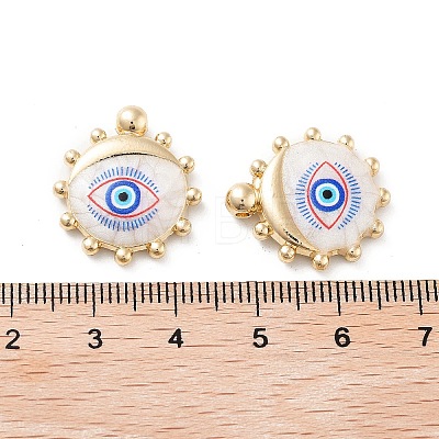 Rack Plating Alloy Enamel Pendants FIND-C050-14G-02-1