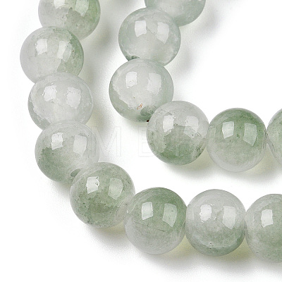 Crackle Baking Painted Imitation Jade Glass Beads Strands X1-DGLA-T003-8mm-06-1