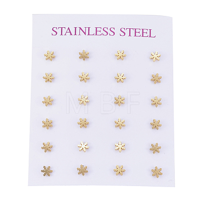 304 Stainless Steel Ear Studs EJEW-E225-01G-1