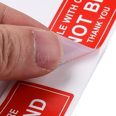 Self-Adhesive Paper Warning Tag Stickers DIY-K039-04A-1