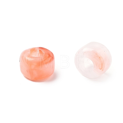 Opaque Acrylic Beads OACR-H044-01B-1