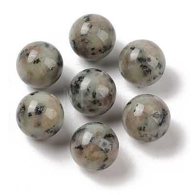 Natural Sesame Jasper No Hole Sphere Beads G-K353-04D-36-1