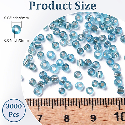 3000Pcs Glass Seed Beads SEED-PA0001-29A-03-1