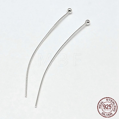 925 Sterling Silver Ball Head Pins STER-F018-03D-1