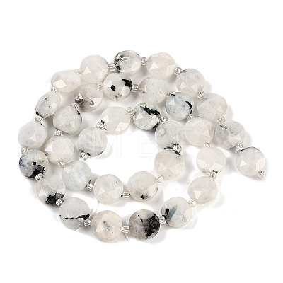 Natural Rainbow Moonstone Beads Strands G-C116-A15-01A-1