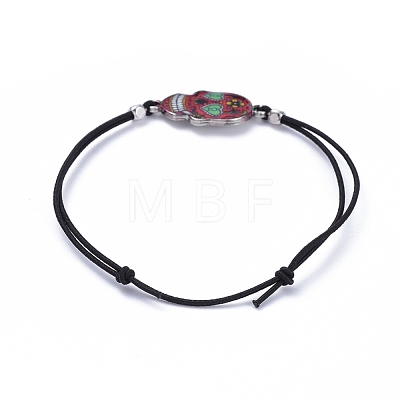 Adjustable Elastic Cord Bracelets BJEW-JB05282-M-1