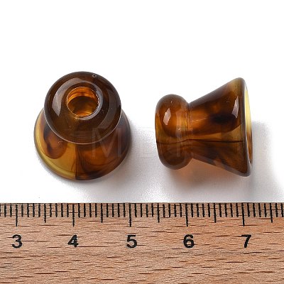 Two Tone Acrylic Beads OACR-S042-04D-1