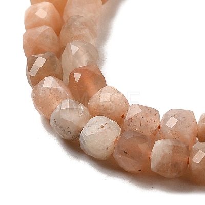 Natural Multi-Moonstone Beads Strands G-M426-B01-01-1