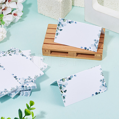 80Pcs Rectangle Paper Table Place Cards AJEW-TA0003-62A-1