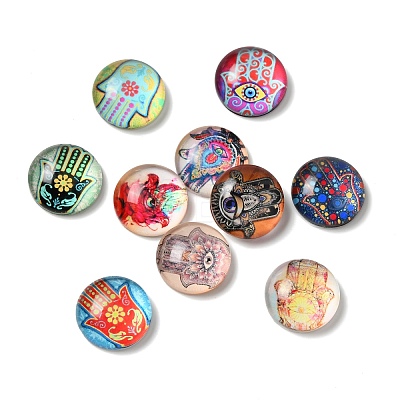 Glass Cabochons GLAA-B011-04-1