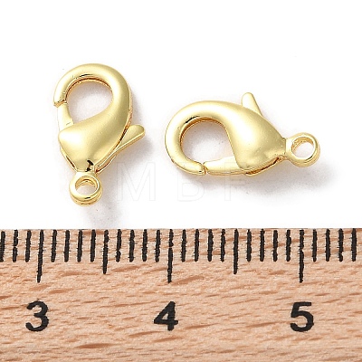 Rack Plating Brass Lobster Claw Clasps KK-F090-27G-02-1