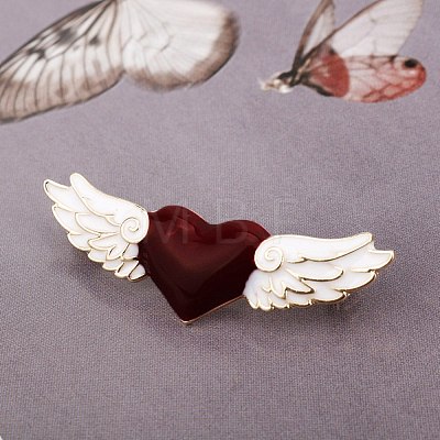 Heart with Wing Enamel Pin HEAR-PW0001-048-1
