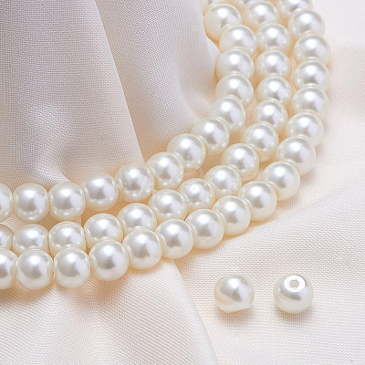Eco-Friendly Dyed Glass Pearl Round Beads HY-BC0001-6mm-RB011-1