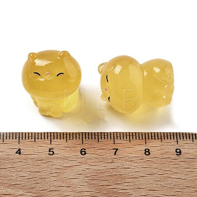 Luminous Resin Cute Little Cat Ornaments RESI-R459-01C-1