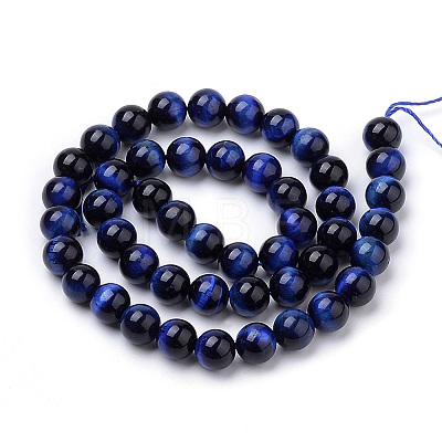 Natural Tiger Eye Beads Strands G-S259-03B-12mm-1