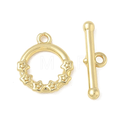 Brass Toggle Clasps KK-CBAFC6C-07B-G-1