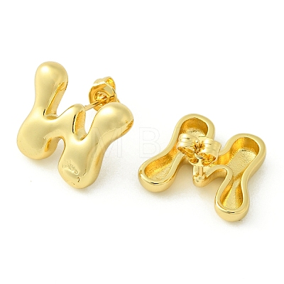 Rack Plating Brass Earrings EJEW-S222-01G-W-1