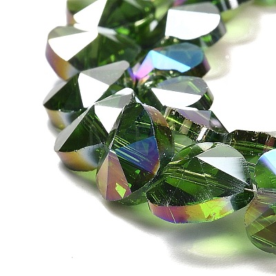 Electroplate Glass Beads Strands EGLA-B004-01A-AB04-1