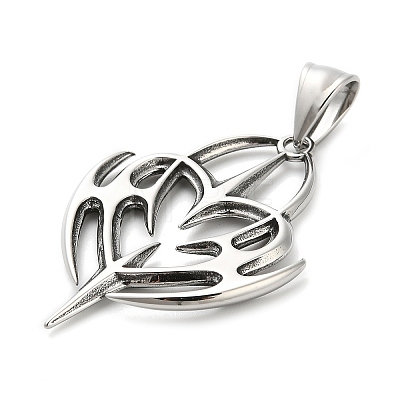 316 Surgical Stainless Steel Pendants X-STAS-A123-15AS-1