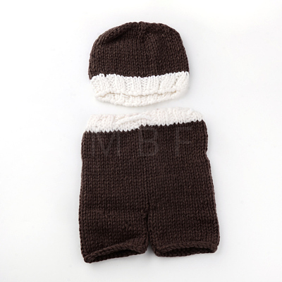 Crochet Baby Beanie Costume AJEW-R030-57-1