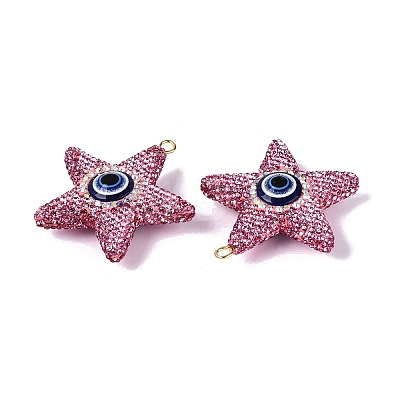 Handmade Polymer Clay & Rhinestone & Resin Big Pendants FIND-Q123-02B-1